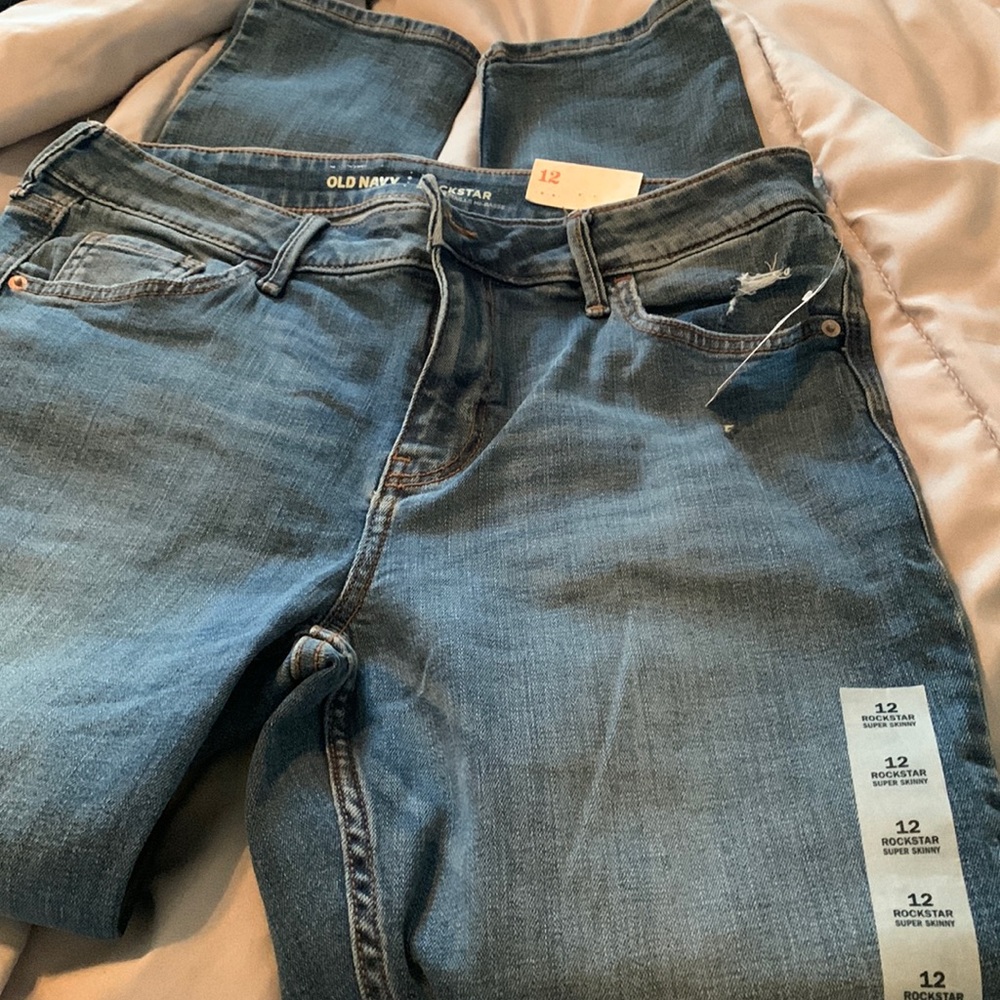 Old Navy Rockstary Super Skinny Jeans Mid rise